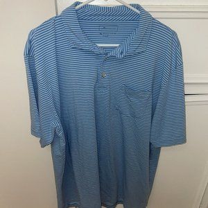 PETER MILLAR SOFT COTTON SPANDEX GOLF SHIRT XL TOP QUALITY